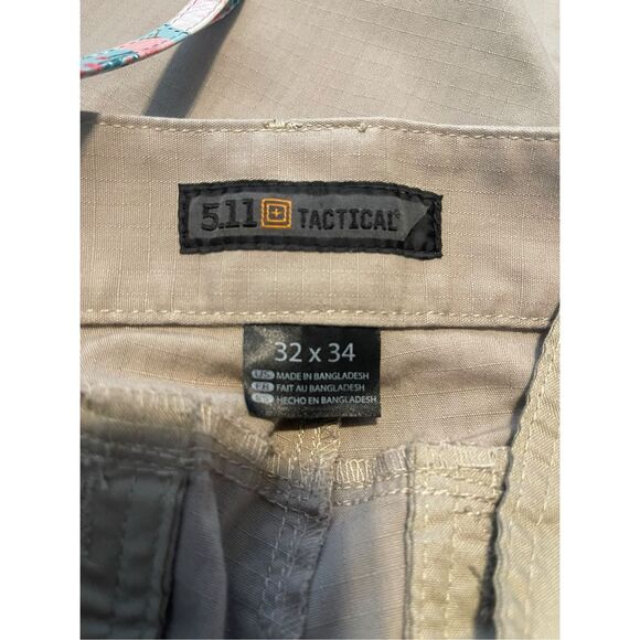 5.11 Tactical Mens Tan Double Knee Cargo Stryke Pants Size 32x34 - Picture 8 of 8